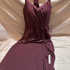 Elegant Purple Sleeveless Dress